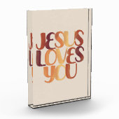 Jesus-Lieben Christliche Typografie-Gestaltung Fotoblock (Links)