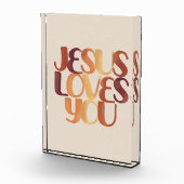 Jesus-Lieben Christliche Typografie-Gestaltung Fotoblock (Rechts)