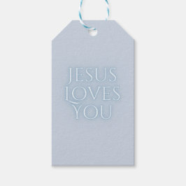 Jesus-Lieben Christliche Typografie-Gestaltung Geschenkanhänger