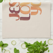 Jesus-Lieben Christliche Typografie-Gestaltung Geschirrtuch (Gefaltet)