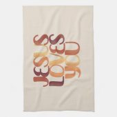 Jesus-Lieben Christliche Typografie-Gestaltung Geschirrtuch (Vertikal)