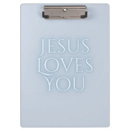 Jesus-Lieben Christliche Typografie-Gestaltung Klemmbrett