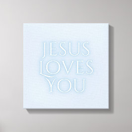 Jesus-Lieben Christliche Typografie-Gestaltung Leinwanddruck