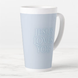 Jesus-Lieben Christliche Typografie-Gestaltung Milchtasse