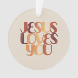 Jesus-Lieben Christliche Typografie-Gestaltung Ornament