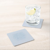 Jesus-Lieben Christliche Typografie-Gestaltung Rechteckiger Pappuntersetzer (Vor Ort)