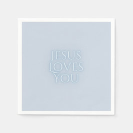 Jesus-Lieben Christliche Typografie-Gestaltung Serviette