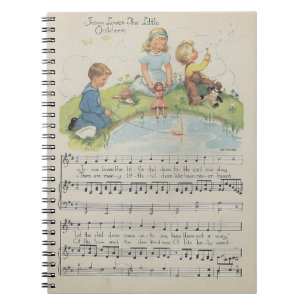 Jesus-Lieben das kleine Kindernotizbuch Notizblock