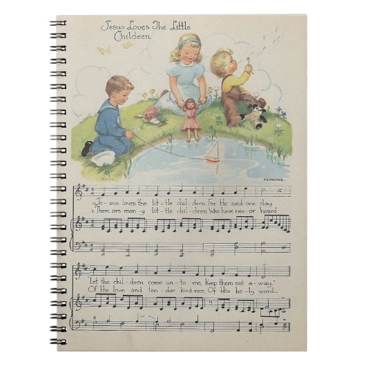 Jesus-Lieben das kleine Kindernotizbuch Notizblock (Vorderseite)