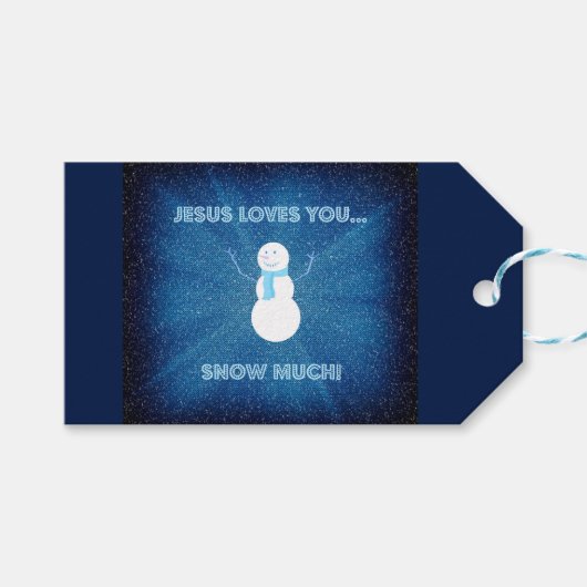 Jesus Lieben, dass du viel Schnee hast! Christlich Geschenkanhänger (Vorderseite (Horizontal))