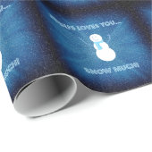 Jesus Lieben, dass du viel Schnee hast! Christlich Geschenkpapier (Rolleneckpunkt)