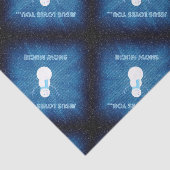 Jesus Lieben, dass du viel Schnee hast! Christlich Seidenpapier (Ausschnitt)