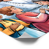 Jesus Lieben der Kleinen Kinderzimmer Mauer Kunst Poster (Ecke)