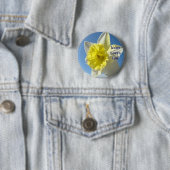 JESUS LIEBEN DICH! Button Spring Daffodien-Blume (Beispiel)