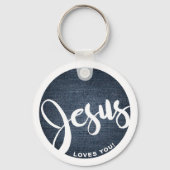 Jesus Lieben, die du den Kreis verweigern Schlüsselanhänger (Rückseite)