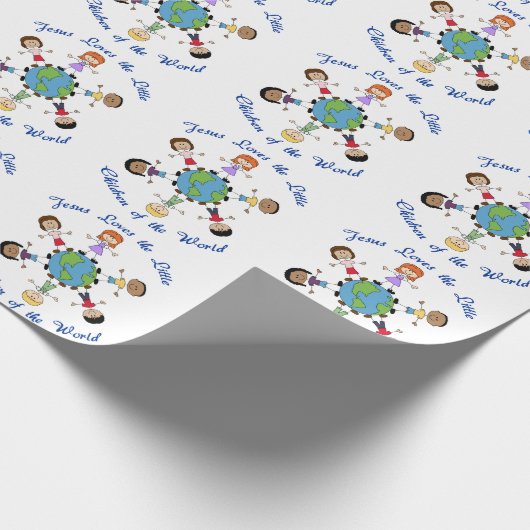Jesus Lieben die Kinder Geschenkpapier (Ecke)