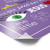 Jesus Lieben die kleine Kinder Kinderzimmer Kunst Fotodruck (Ecke)