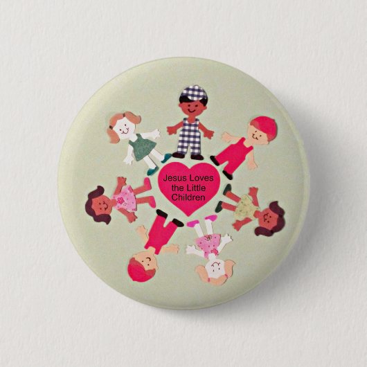 Jesus Lieben die kleinen Kinder Button (Vorderseite)