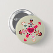 Jesus Lieben die kleinen Kinder Button (Vorne & Hinten)