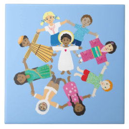 Jesus Lieben die kleinen Kinder Fliese