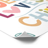 Jesus Lieben die Kleinen Kinder Kinder Christliche Poster (Ecke)