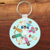 Jesus Lieben die kleinen Kinder Schlüsselanhänger (Vorderseite)