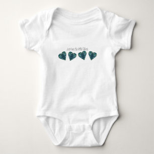 Jesus Lieben die kleinen Kinder Vintages blaues He Baby Strampler