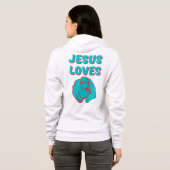 Jesus Lieben, die Sie glauben, basiert Zitat Fraue Hoodie (Schwarz voll)