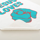 Jesus-Lieben, die Sie glauben Sherpadecke (3/4)