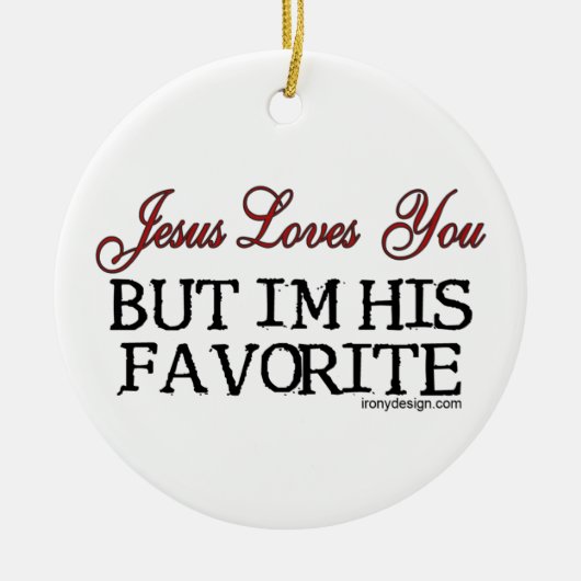 Jesus Lieben Du Liebling Keramik Ornament (Vorne)