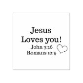 Jesus Lieben du Schriften Gummistempel (Prägung)