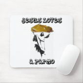 Jesus-Lieben ein Parmo Mousepad (Mit Mouse)