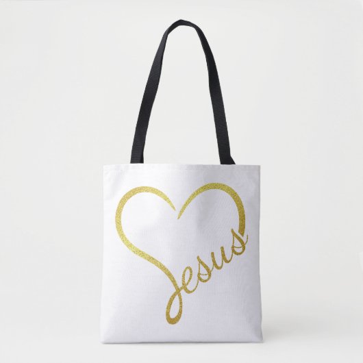 Jesus Lieben große Schultertasche Tasche (Vorderseite)