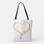 Jesus Lieben große Schultertasche Tasche (Rückseite)