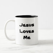 Jesus Lieben Ich 6 Zweifarbige Tasse (Links)