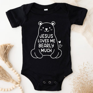 Jesus Lieben Ich bearly Baby Christlich Bodysuit Baby Strampler