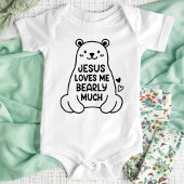 Jesus Lieben Ich bearly Baby Kind Kind Neugeborene Baby Strampler