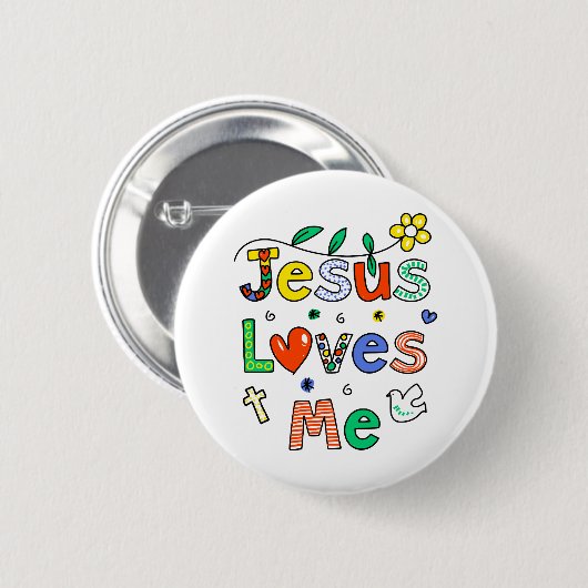 Jesus-Lieben ich Button (Vorne & Hinten)