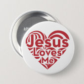 Jesus-Lieben ich Button (Vorne & Hinten)