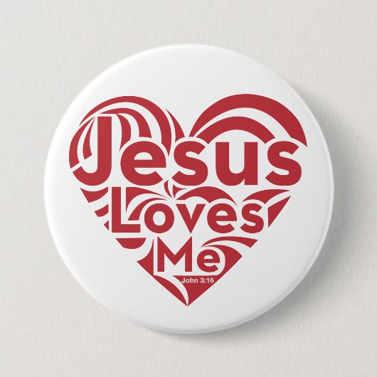 Jesus-Lieben ich Button (Vorderseite)