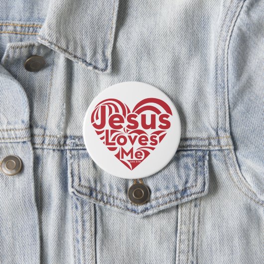 Jesus-Lieben ich Button (Beispiel)