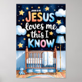 Jesus Lieben Ich Christliches Kinderzimmer Kinder  Poster (Vorne)