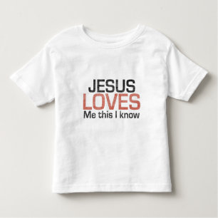 Jesus-Lieben ich, dieser, den ich weiß Kleinkind T-shirt