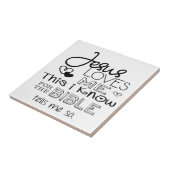 Jesus-Lieben ich dieses, das ich weiß Fliese (Seite)