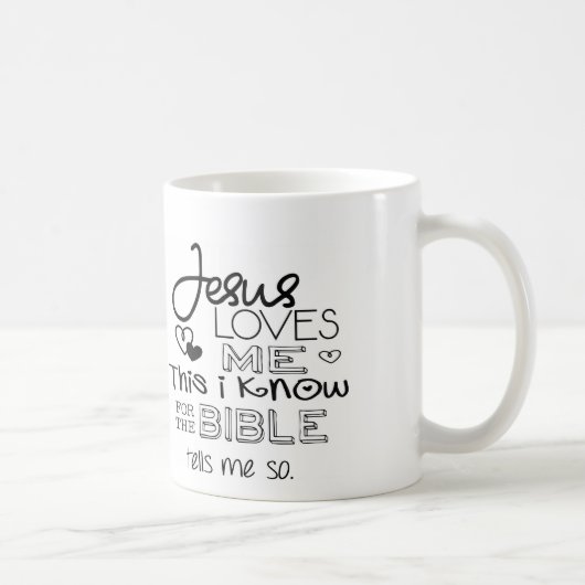 Jesus-Lieben ich dieses, das ich weiß Kaffeetasse (Rechts)