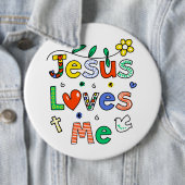 Jesus Lieben Ich Doodles I Colorus 6x6 Schaltfläch Button (Beispiel)