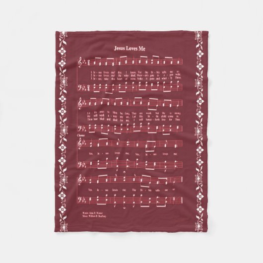 JESUS-LIEBEN ICH FLEECEDECKE (Vorderseite)