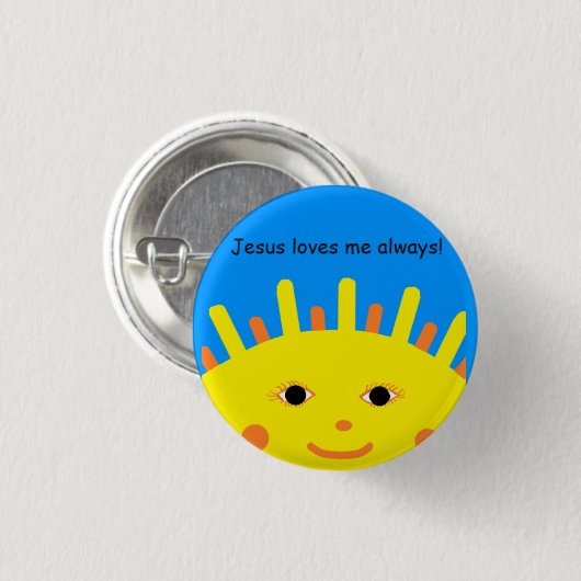 Jesus-Lieben ich immer Knopf Button (Vorne & Hinten)