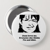 Jesus-Lieben ich. Jeder denkt sonst, dass ich ein Button (Vorne & Hinten)