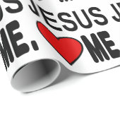 Jesus-Lieben ich Jesus-Geschenke Geschenkpapier (Rolleneckpunkt)